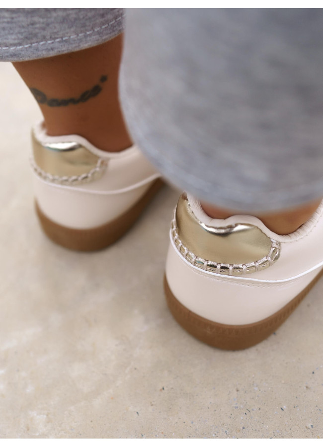 BEIGE SNEAKERS - AGGELA