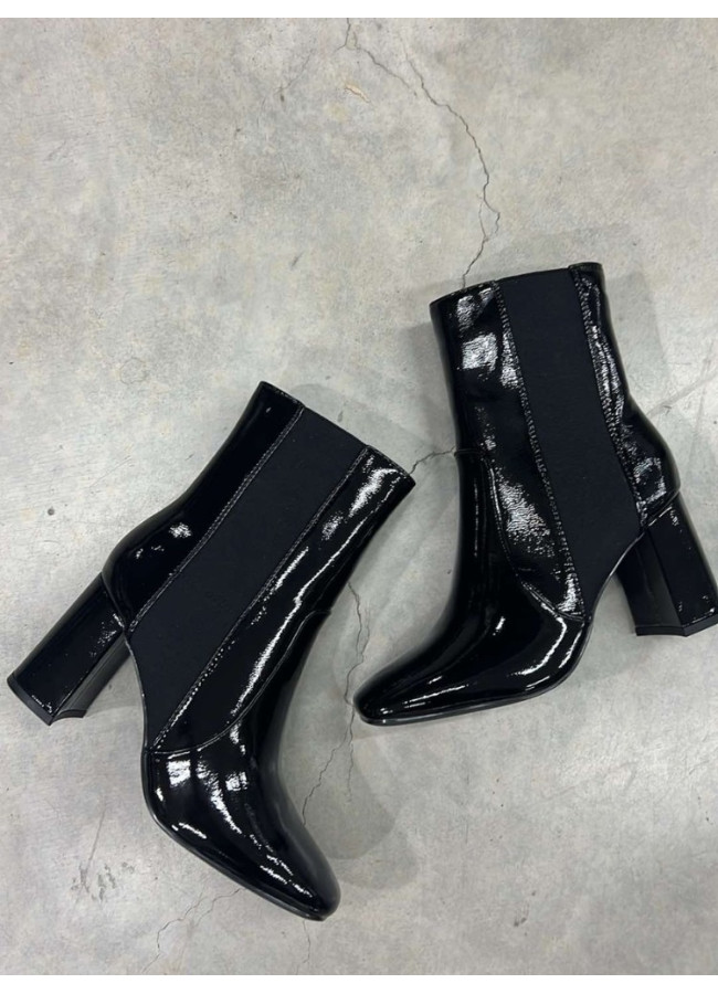 LOUSTRIN BLACK BOOTIES - SABRINA