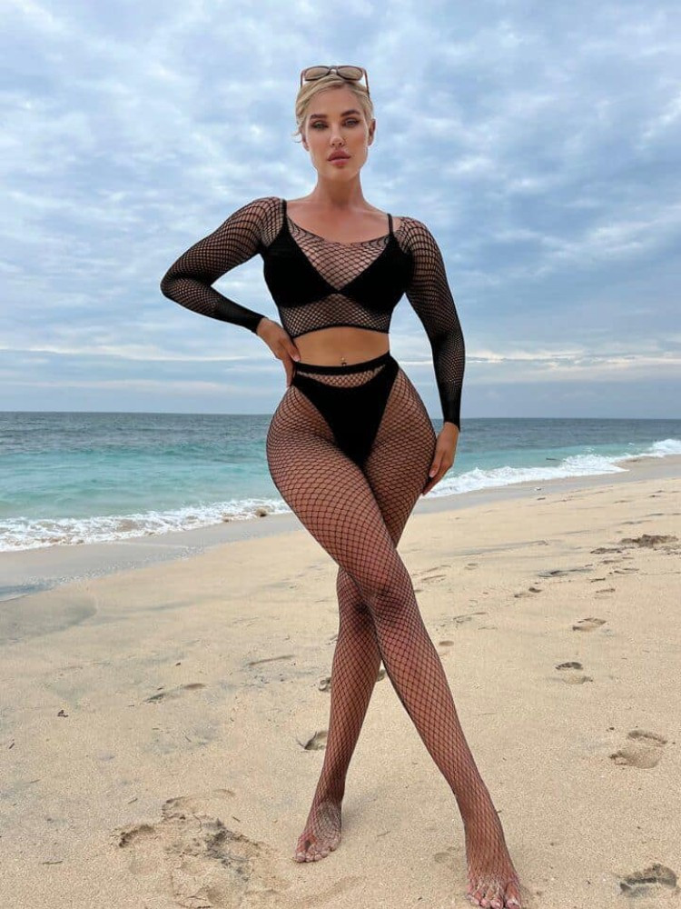 PAULO BLACK BODYSTOCKING