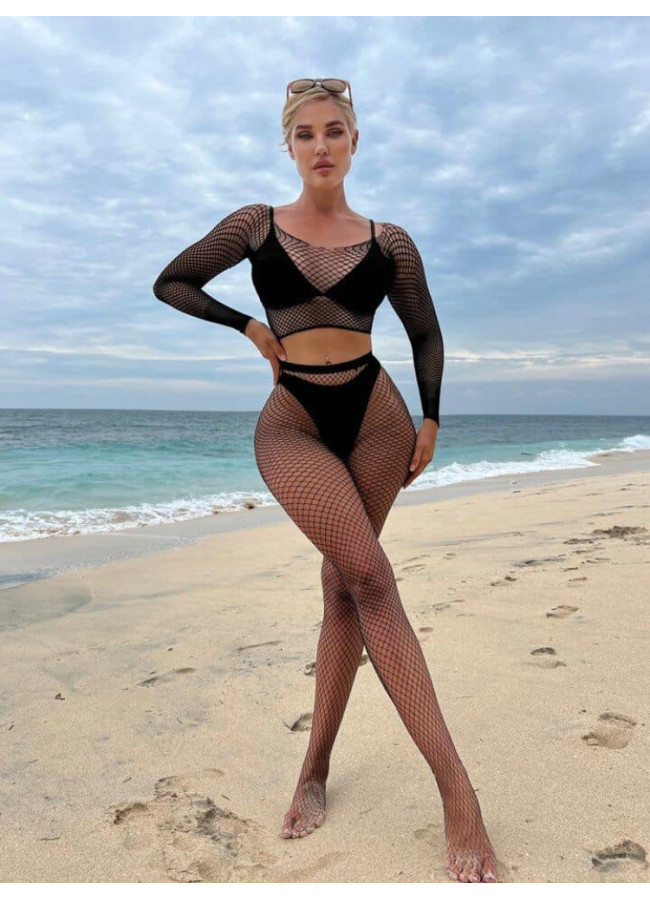 PAULO BLACK BODYSTOCKING