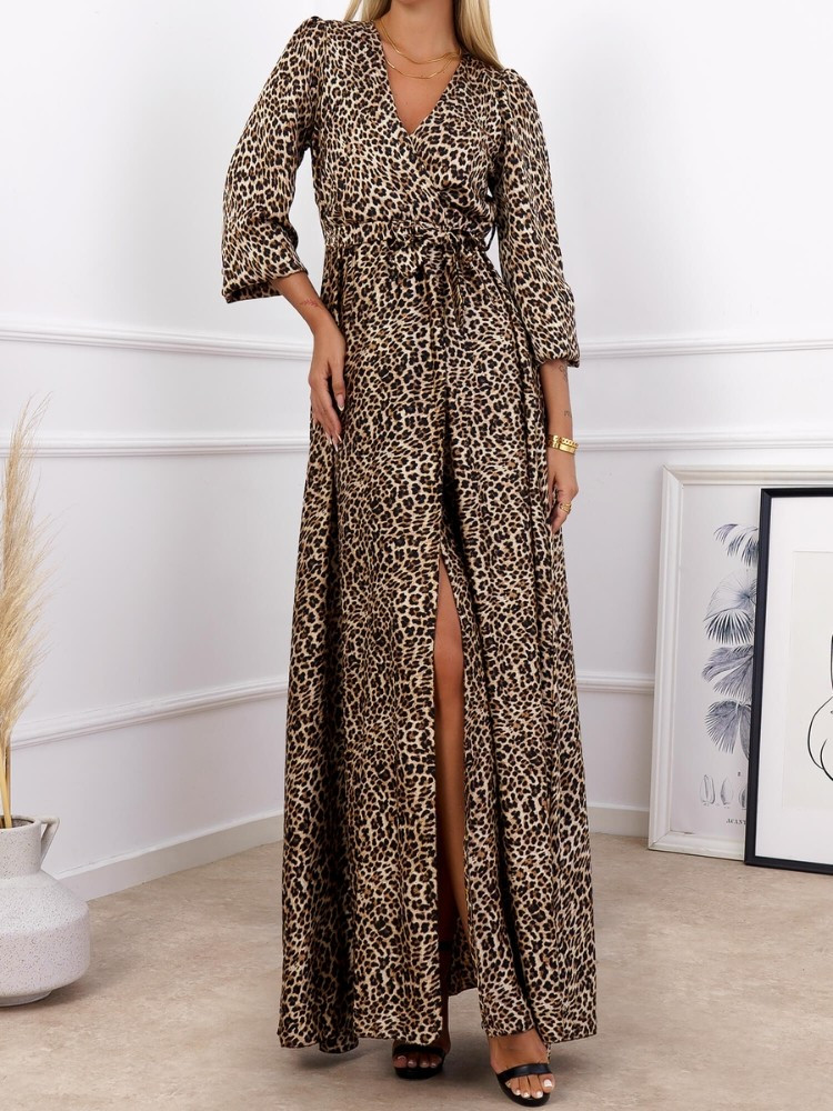 FATALITY LEOPARD MAXI DRESS