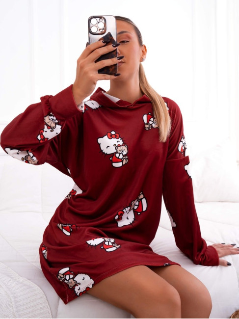 ΜΠΟΡΝΤΩ ΒΕΛΟΥΔΙΝΟ ΝΥΧΤΙΚΟ - HELLO KITTY