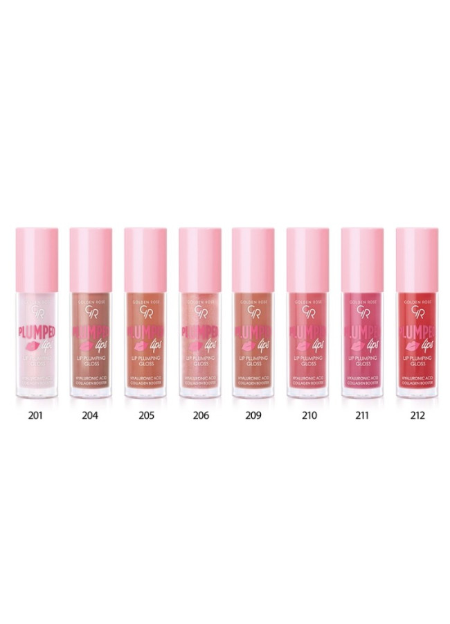 GOLDEN ROSE LIP GLOSS - PLUMPED LIPS