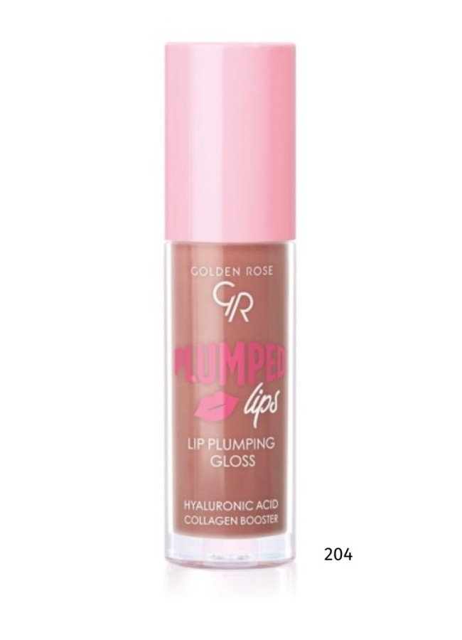 GOLDEN ROSE LIP GLOSS - PLUMPED LIPS