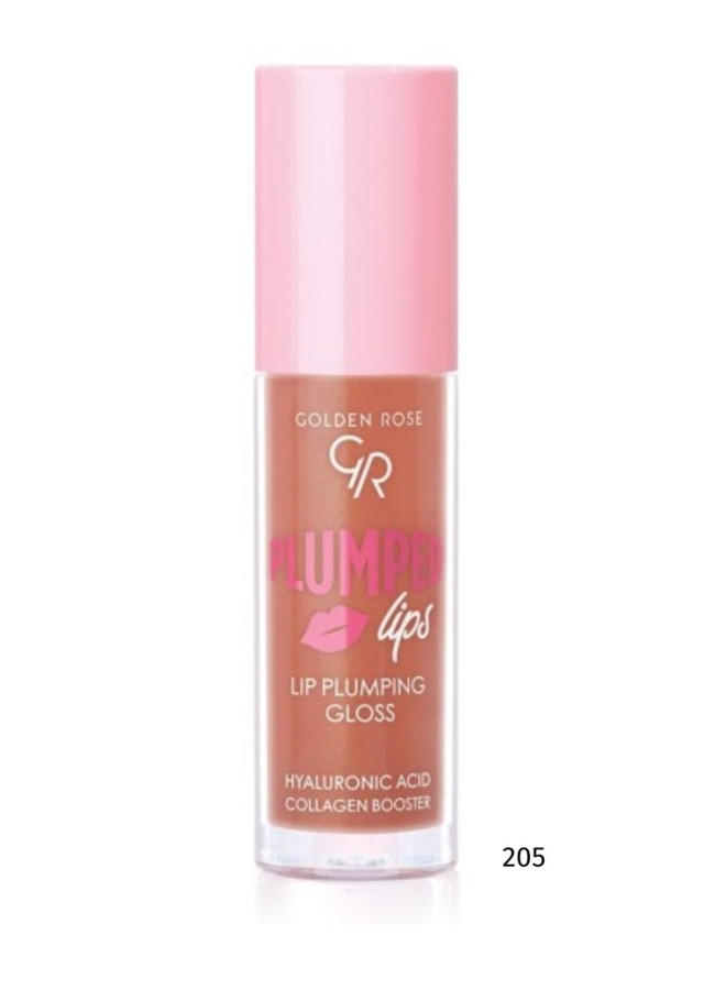 GOLDEN ROSE LIP GLOSS - PLUMPED LIPS