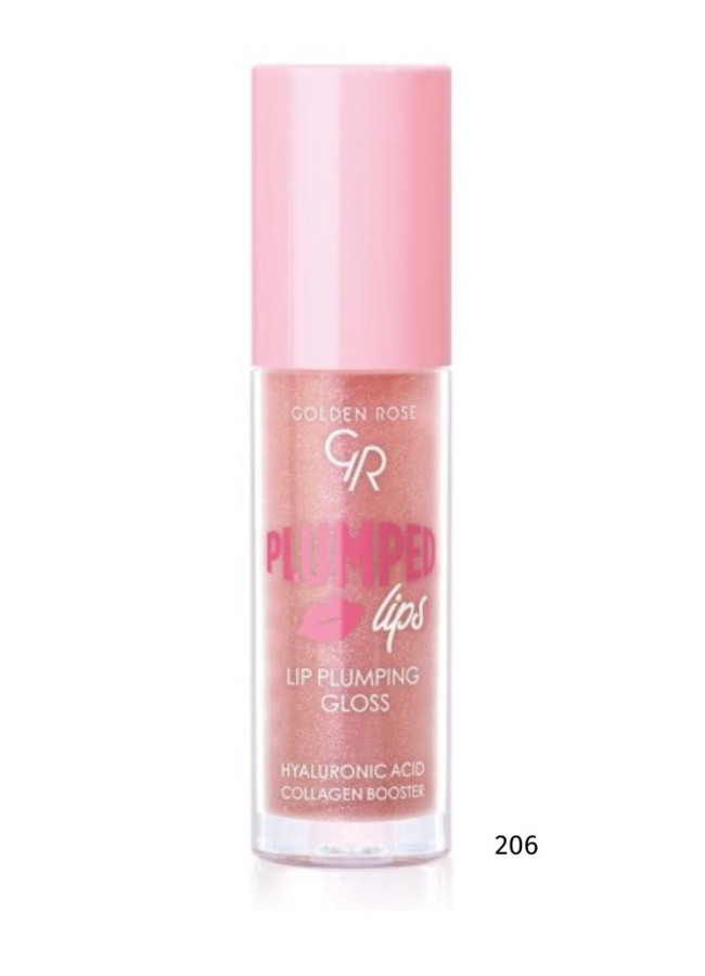 GOLDEN ROSE LIP GLOSS - PLUMPED LIPS
