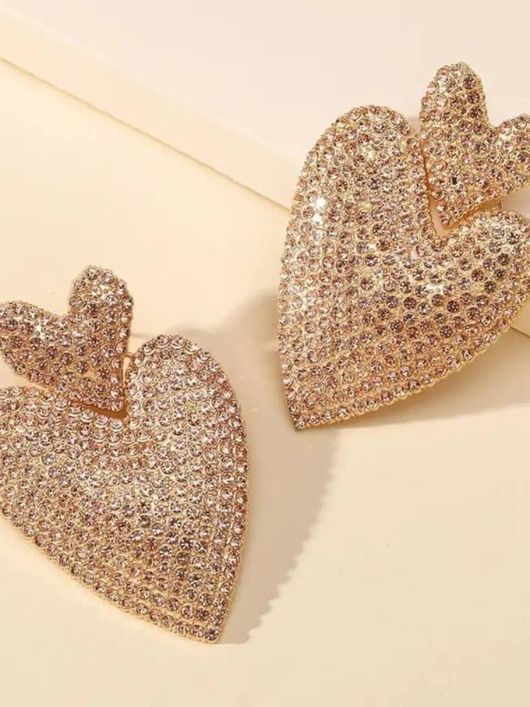 MILAN HEART STRASS EARRINGS