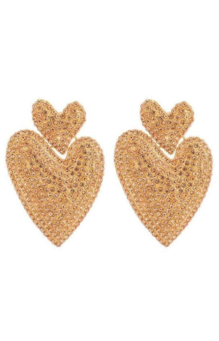 MILAN HEART STRASS EARRINGS