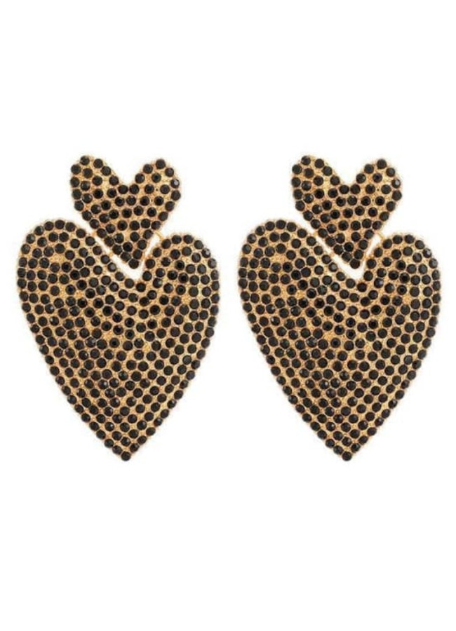 MILAN HEART STRASS EARRINGS