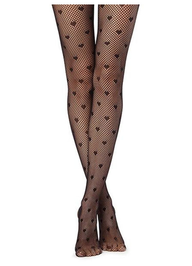 HEARTNET BLACK TIGHTS