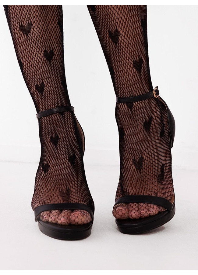 HEARTNET BLACK TIGHTS