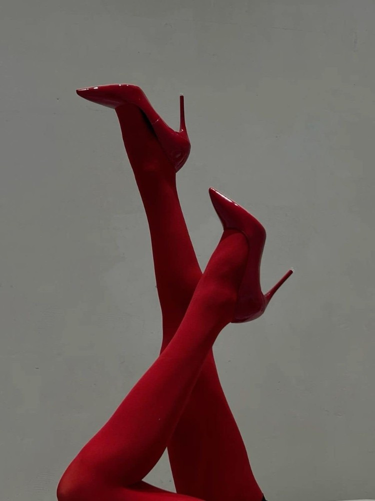 SHIRLEY RED TIGHTS