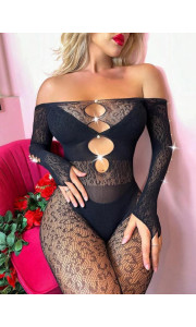 HONEY BLACK BODYSTOCKING
