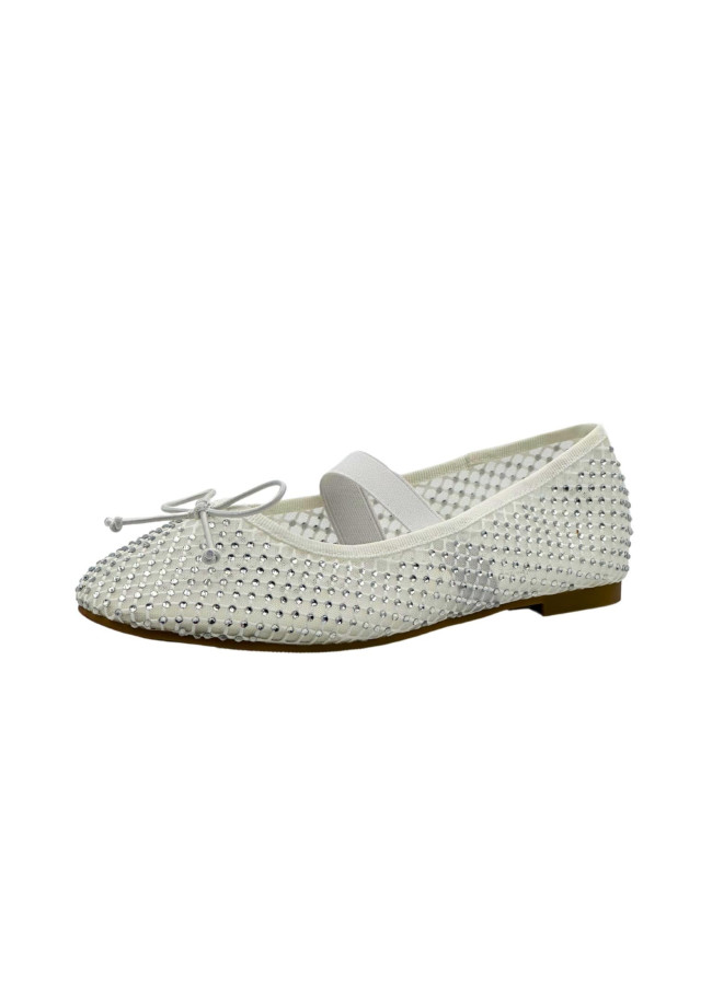 WHITE STRASS BALLERINAS - CARMEN