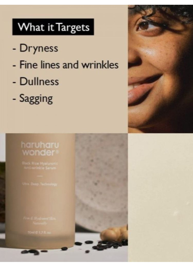 HARUHARU WONDER BLACK RICE HYALURONIC ANTI WRINKLE SERUM