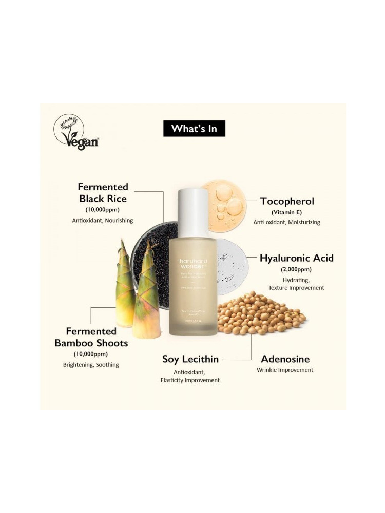 HARUHARU WONDER BLACK RICE HYALURONIC ANTI WRINKLE SERUM