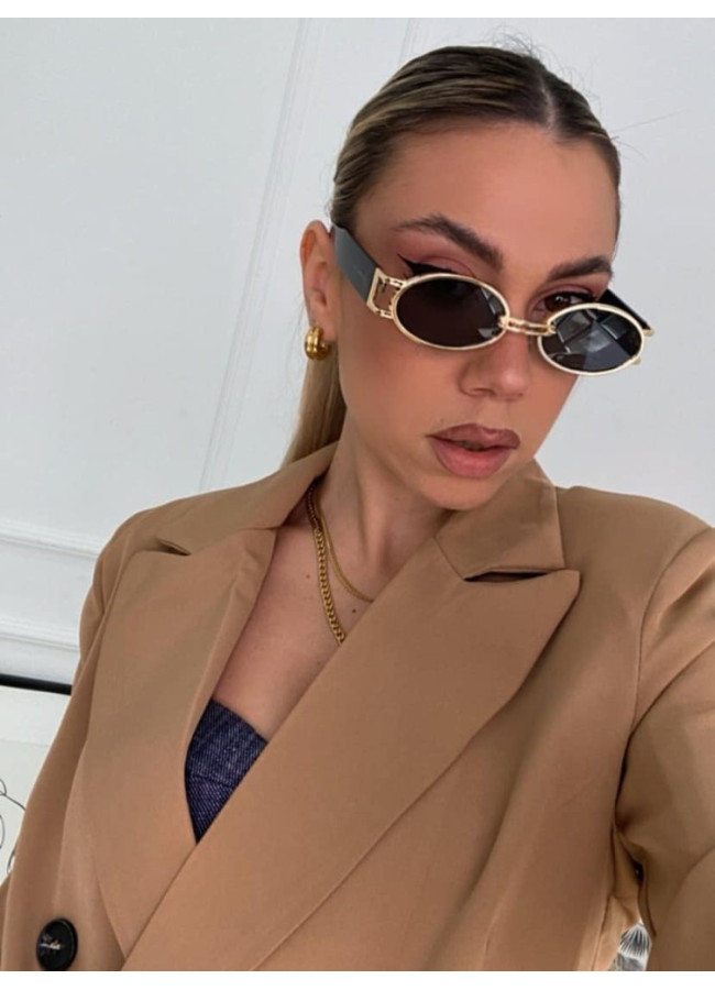 ANNAKEY DOTTY GOLD BLACK SUNGLASSES
