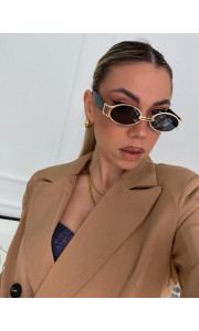 ANNAKEY DOTTY GOLD BLACK SUNGLASSES