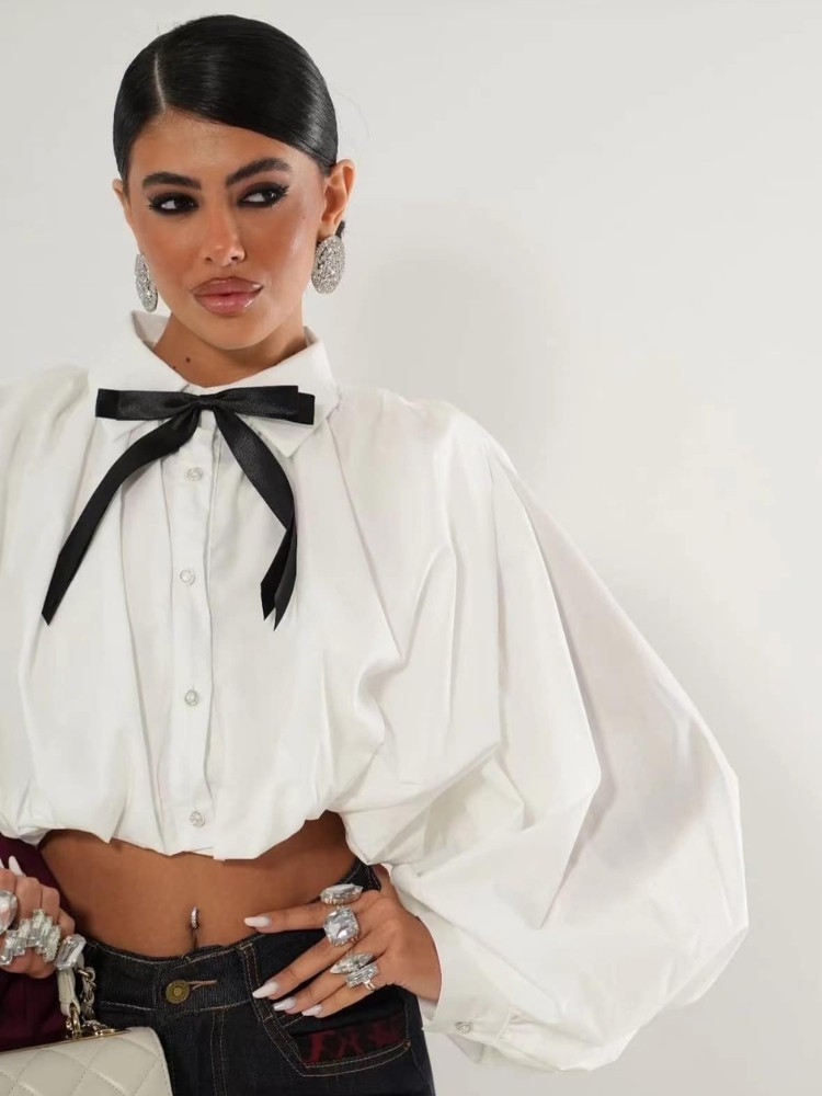 CROP SHIRT - BALLOON SHIRT