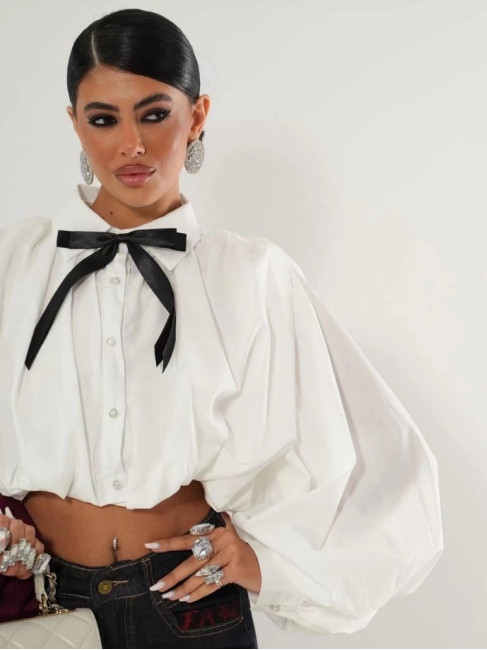 CROP ΠΟΥΚΑΜΙΣΟ - BALLOON SHIRT