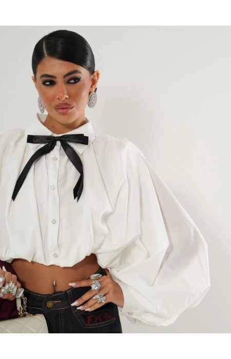 CROP ΠΟΥΚΑΜΙΣΟ - BALLOON SHIRT