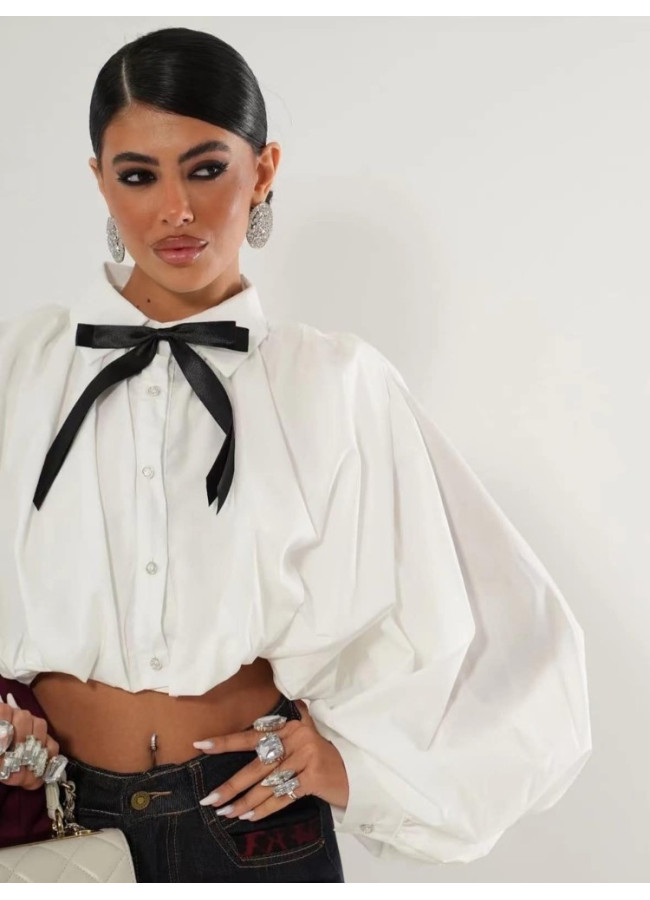 CROP SHIRT - BALLOON SHIRT