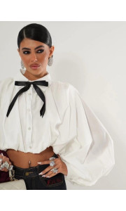 CROP ΠΟΥΚΑΜΙΣΟ - BALLOON SHIRT