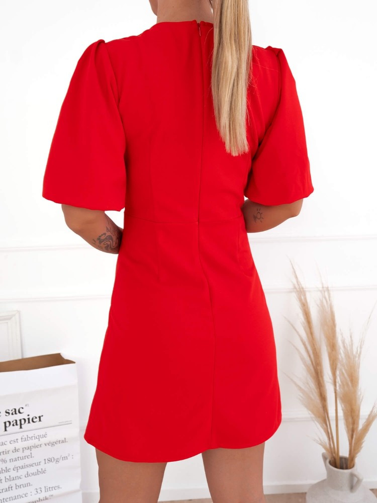 RED MINI DRESS - KLARITA