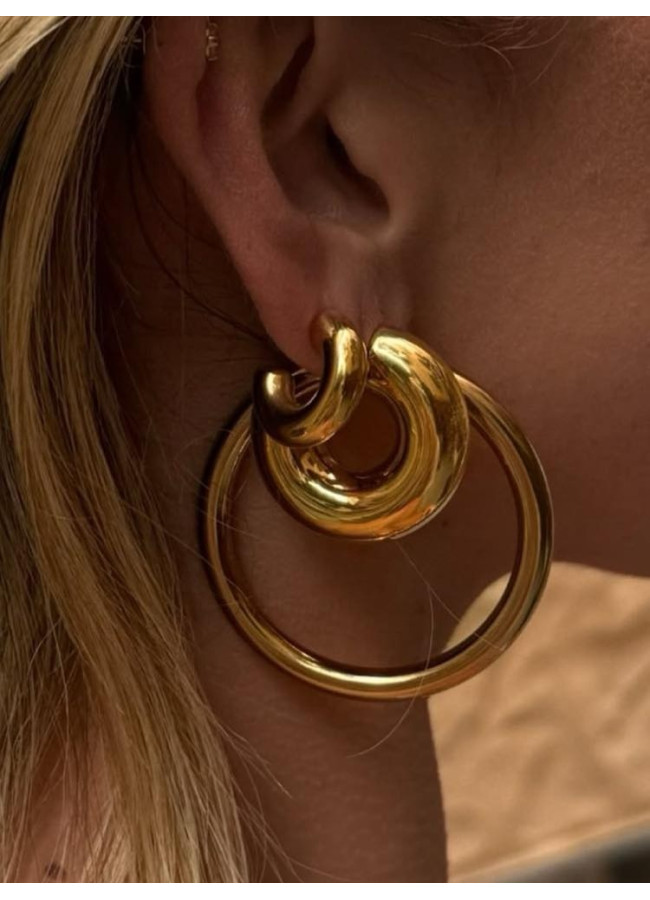 GOLD HOOPS - LANA
