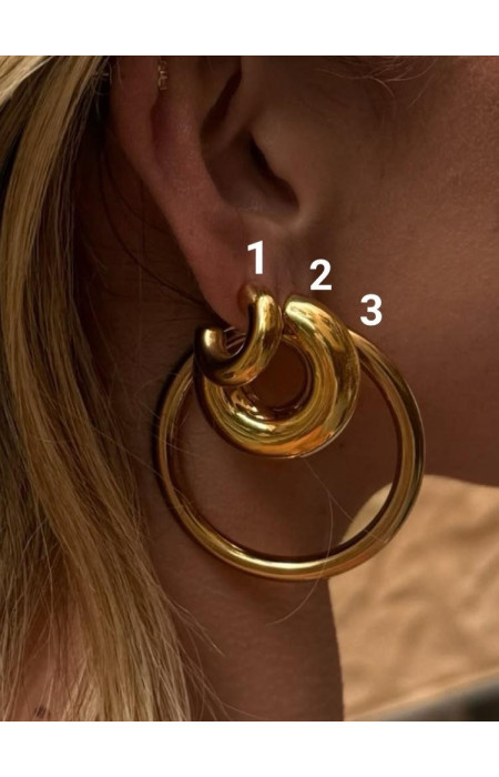 GOLD HOOPS - LANA