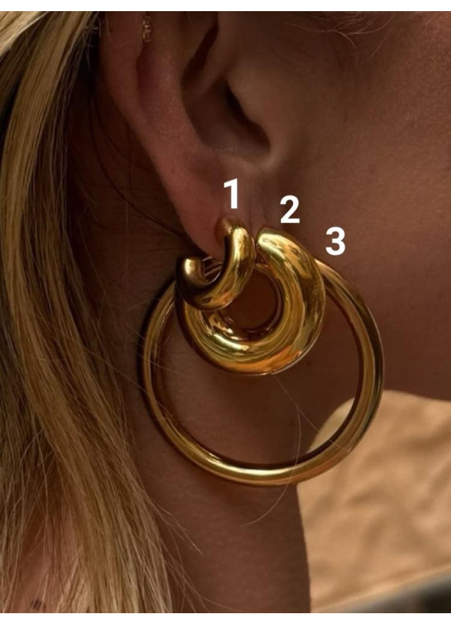 GOLD HOOPS - LANA