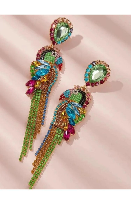 PARROT STRASS EARRINGS
