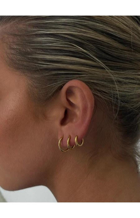 CALLIE GOLD HOOP EARRINGS