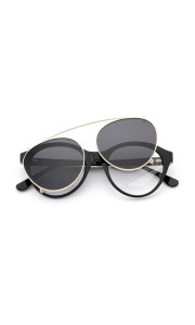ANNAKEY CARLY BLACK CLIP ON SUNGLASSES