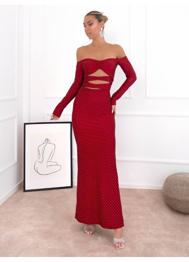 DRESS IN RHINESTONES -...