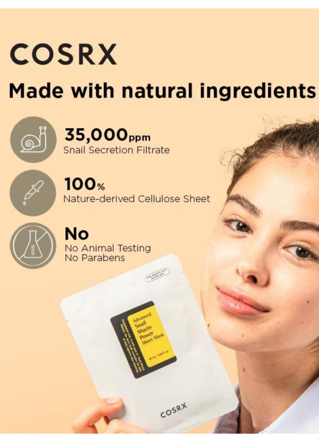 COSRX ADVANCED SNAIL MUCIN POWER SHEER MASK
