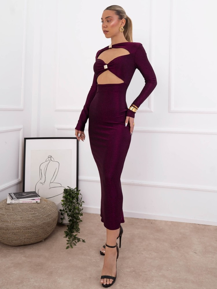 BLACK GLITTERY DRESS - TRUE