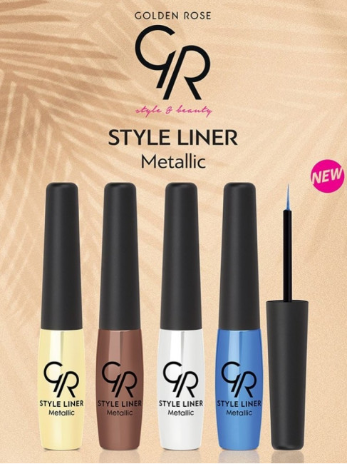 STYLE LINER METALLIC GOLDEN ROSE