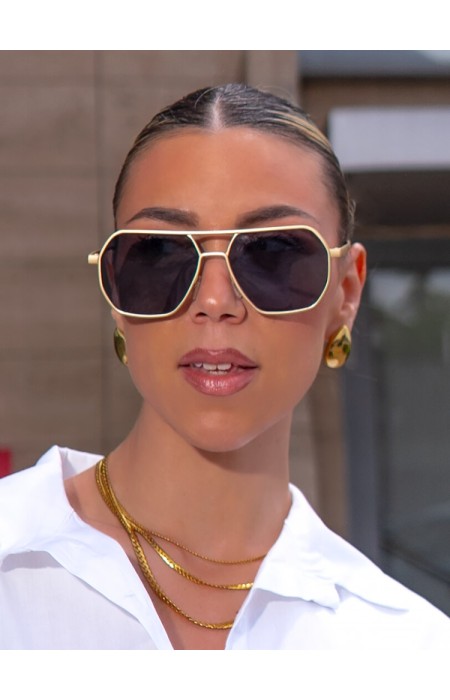 ANNAKEY RIO GOLD SUNGLASSES