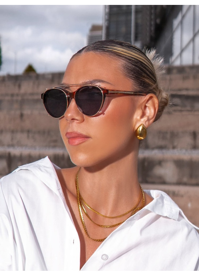 ANNAKEY CARLY PINK CLIP ON SUNGLASSES