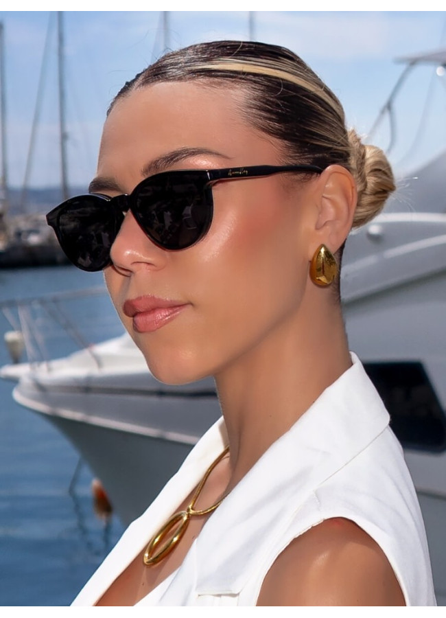 ANNAKEY CLIP ON BLACK SUNGLASSES - TERRA