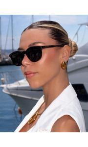 ANNAKEY CLIP ON BLACK SUNGLASSES - TERRA