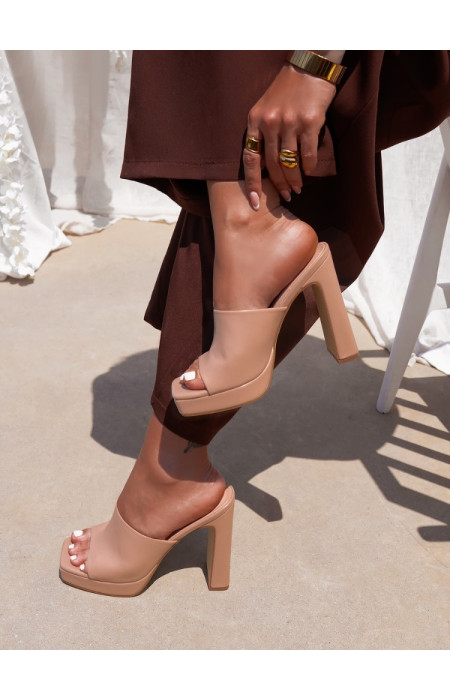BEIGE MULES - SERGIO