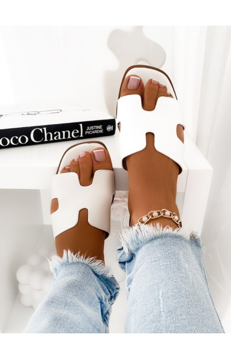 SAGE WHITE SLIPPERS