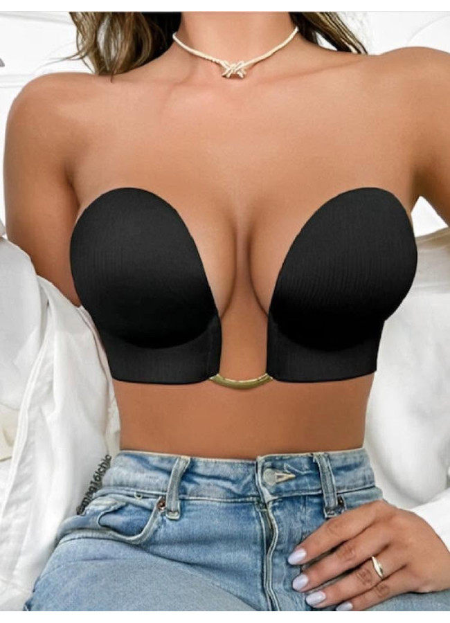 BLACK  JEWEL V BRA