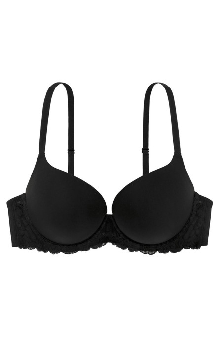 BLACK PUSH UP BRA - KALLIOPI