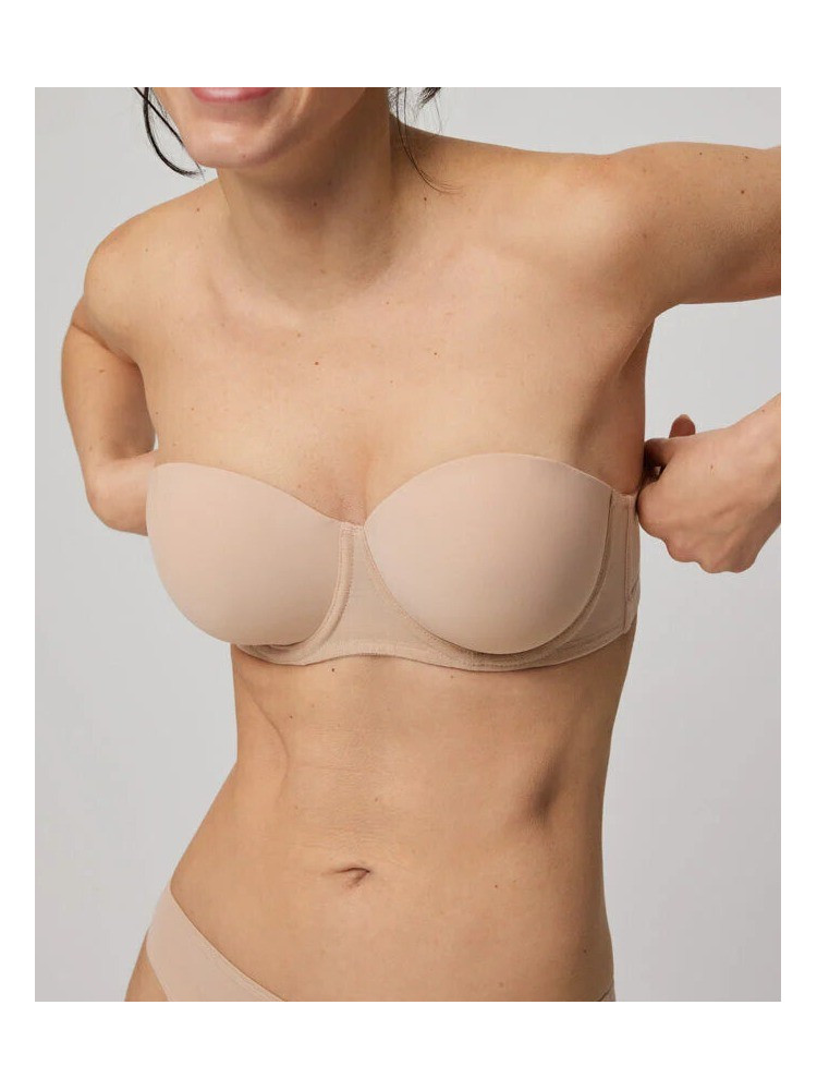 DUSTY PINK STRAPLESS BRA - ZION