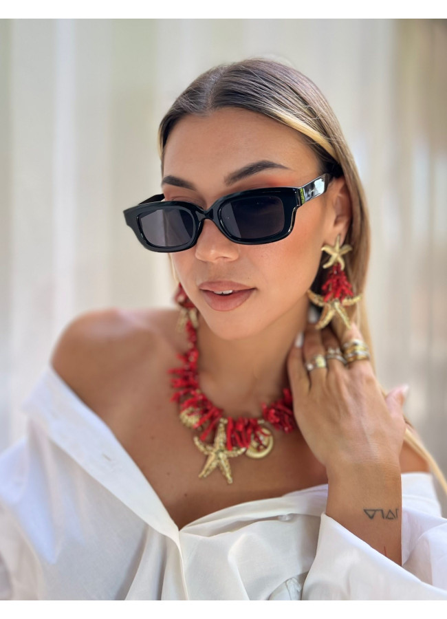 ANNAKEY KOKO BLACK SUNGLASSES