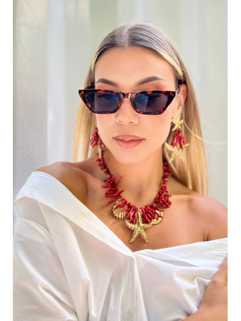 ANNAKEY TATI LEOPARD SUNGLASSES