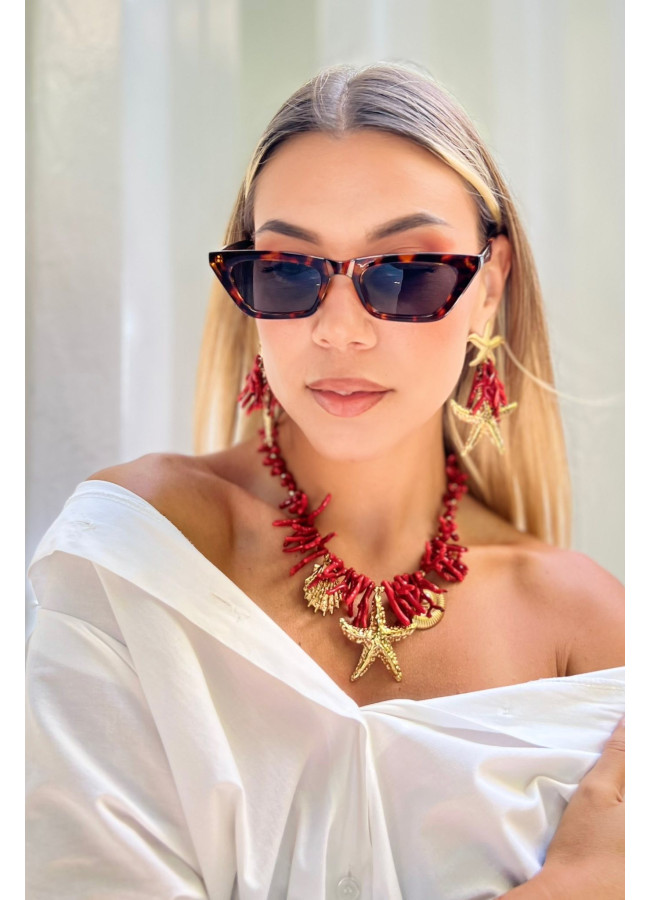ANNAKEY TATI LEOPARD SUNGLASSES